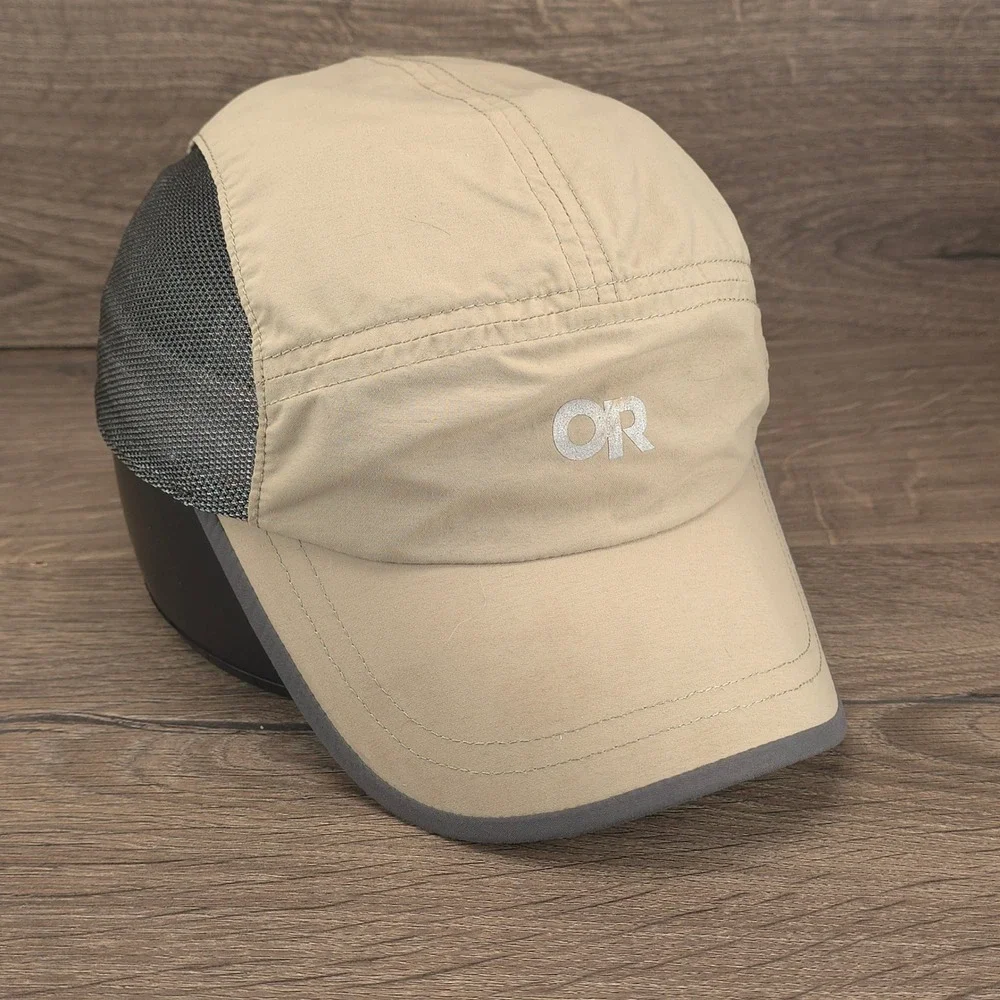 Outdoor Research Swift Cap Kids One Size Tan Mesh Running Hiking Sun Hat